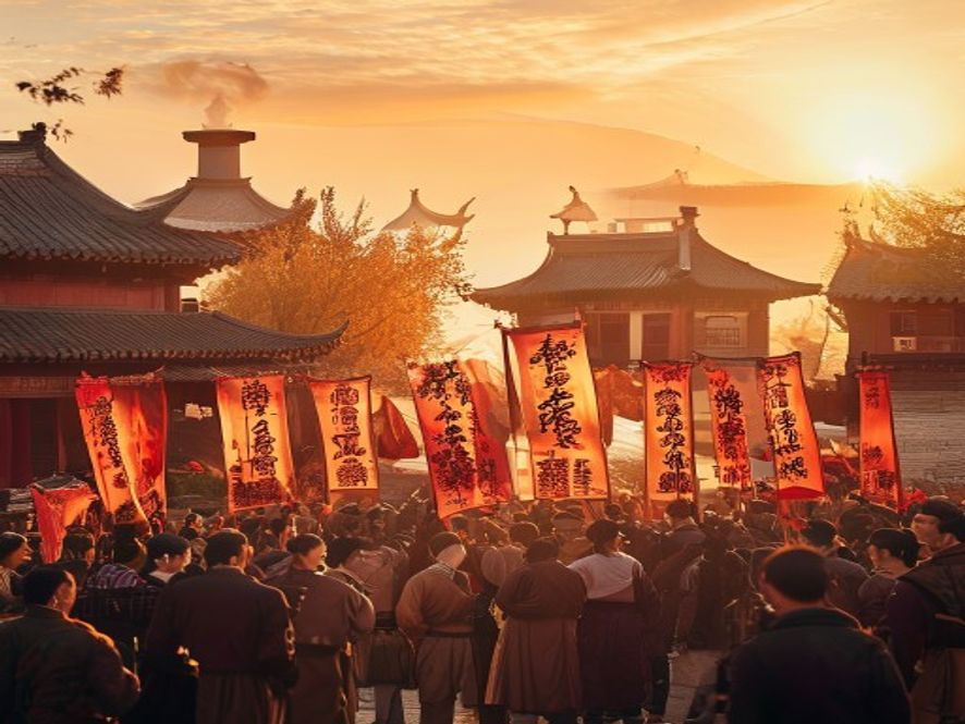 景德镇手工瓷业遗存申遗成功庆祝场景