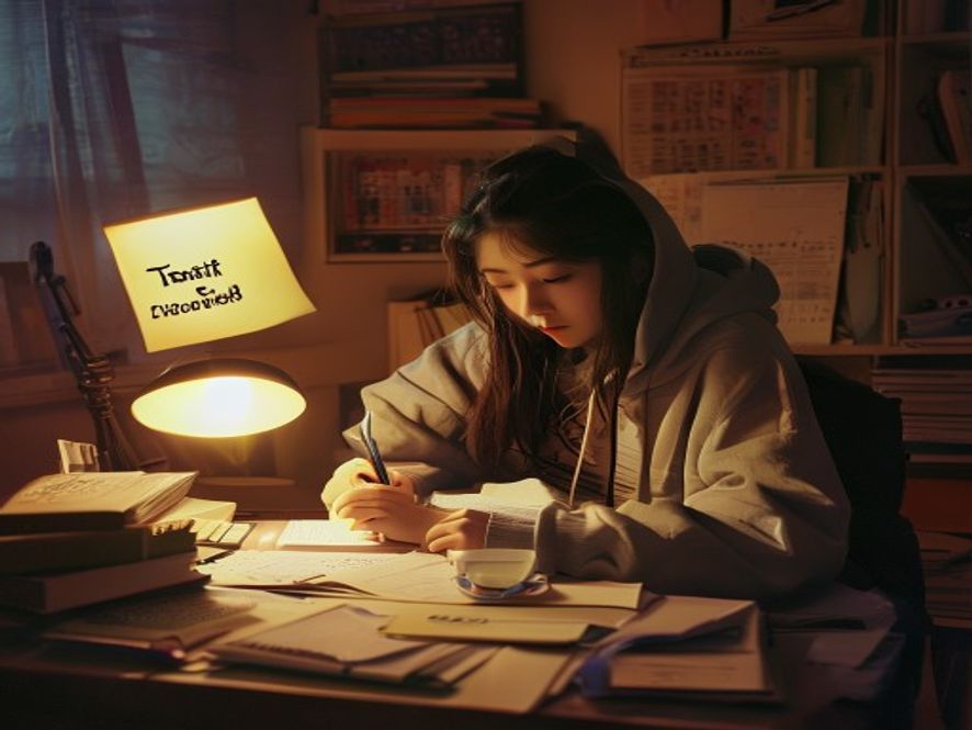 学生熬夜备考冲刺10个名额