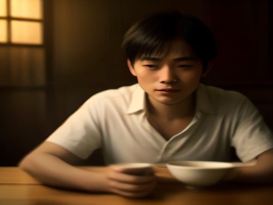 年轻人第一次喝白酒被辣得皱眉