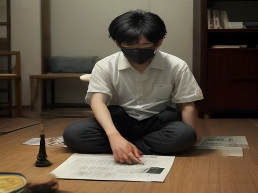 韩国中年男子面对暴跌的KOSPI指数掩面绝望